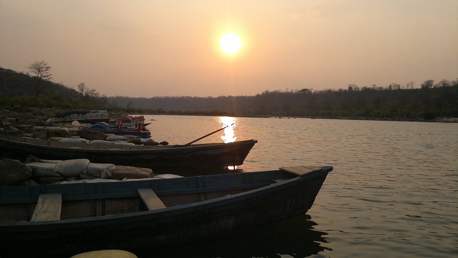 Sunset over Chitrakote Falls in Bastar district