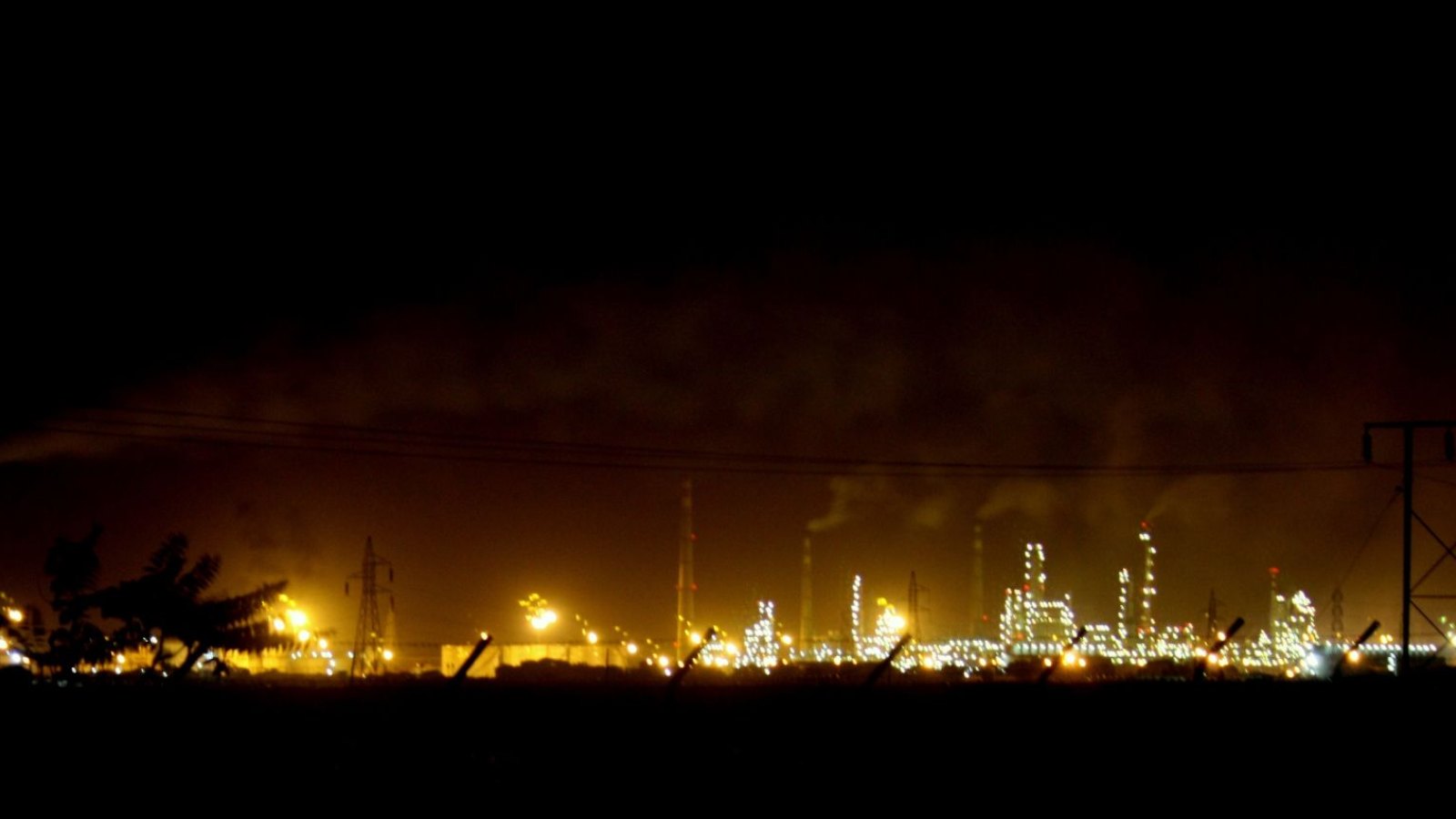 An oil refinery in India
