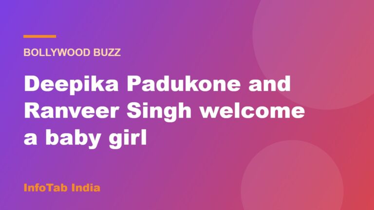 Illustration card: Deepika Padukone and Ranveer Singh welcome a baby girl