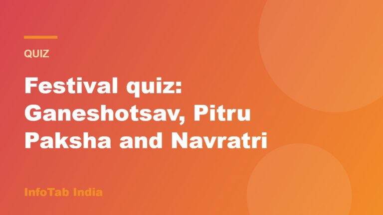 Illustration card: festival quiz