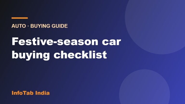 Illustration card: festive-season car buying checklist