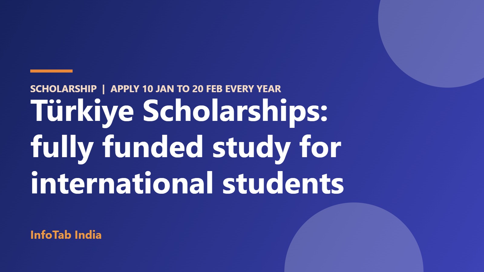 Illustration card: Türkiye Scholarships for international students
